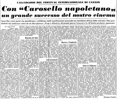 carosello Cannes messaggero apr 1954