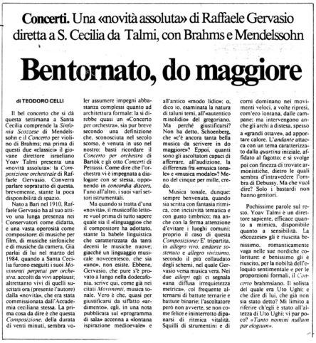 comp orch Messaggero 2 feb 1988